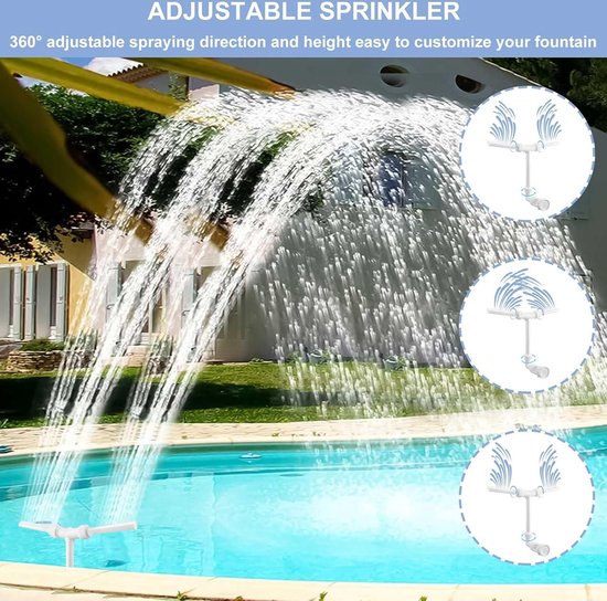 Lot De 2 Buses De Piscine Réglables NHTJTHE - Tête Pivotante Blanche En ABS Pour Filtration