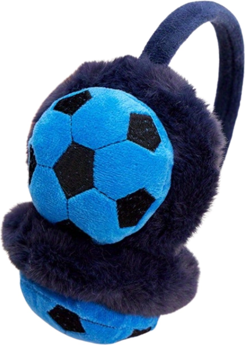 Nivard Voetbal Oorverwarmers - Winter Earmuffs - Oorwarmers - Ear Warmers - Dames & Heren - Volwassenen - Blauw