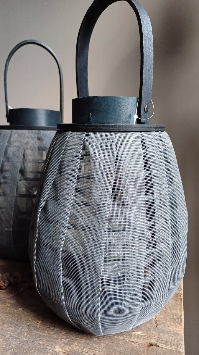 windlicht grey black lace