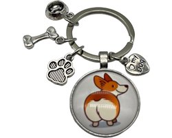 Welsh Corgi, Doggy, Koningshondje, Sleutelhanger, Sleutelbos, Big Booty,  My Dog, Fluffy Butt, Trouwe Viervoeter