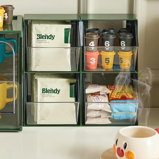 Theezakje Organizer Display | Transparante 2 lagen Theezakjes Opbergstandaard | Theebox Theecontainer Pakket Houder Theezak Plank Thee Station Theezakje Organizer Display | Transparante 2 lagen Theezakjes Opbergstandaard | Theebox Theecontainer Pakket Houder Theezak Plank Thee Station