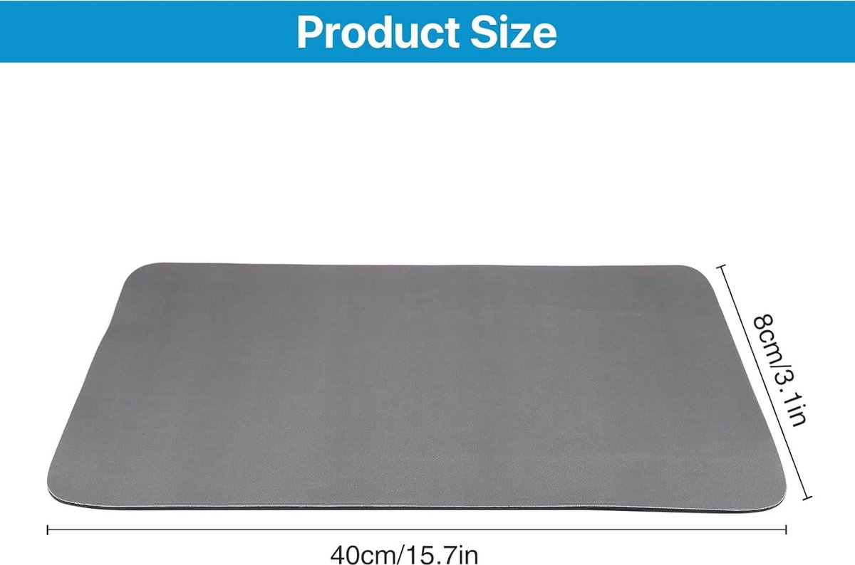 Afruiimatten, 40x30cm Afruiimatten voor vaatwerk Waterabsorberend Sneldrogend, afruiimatten uit diatomeeënaarde als afruiimatten voor de spoelbak voor de keuken (Donkergrijs, 40x30cm Afruiimatten, 40x30cm Afruiimatten voor vaatwerk Waterabsorberend Sneldrogend, afruiimatten uit diatomeeënaarde als afruiimatten voor de spoelbak voor de keuken (Donkergrijs, 40x30cm
