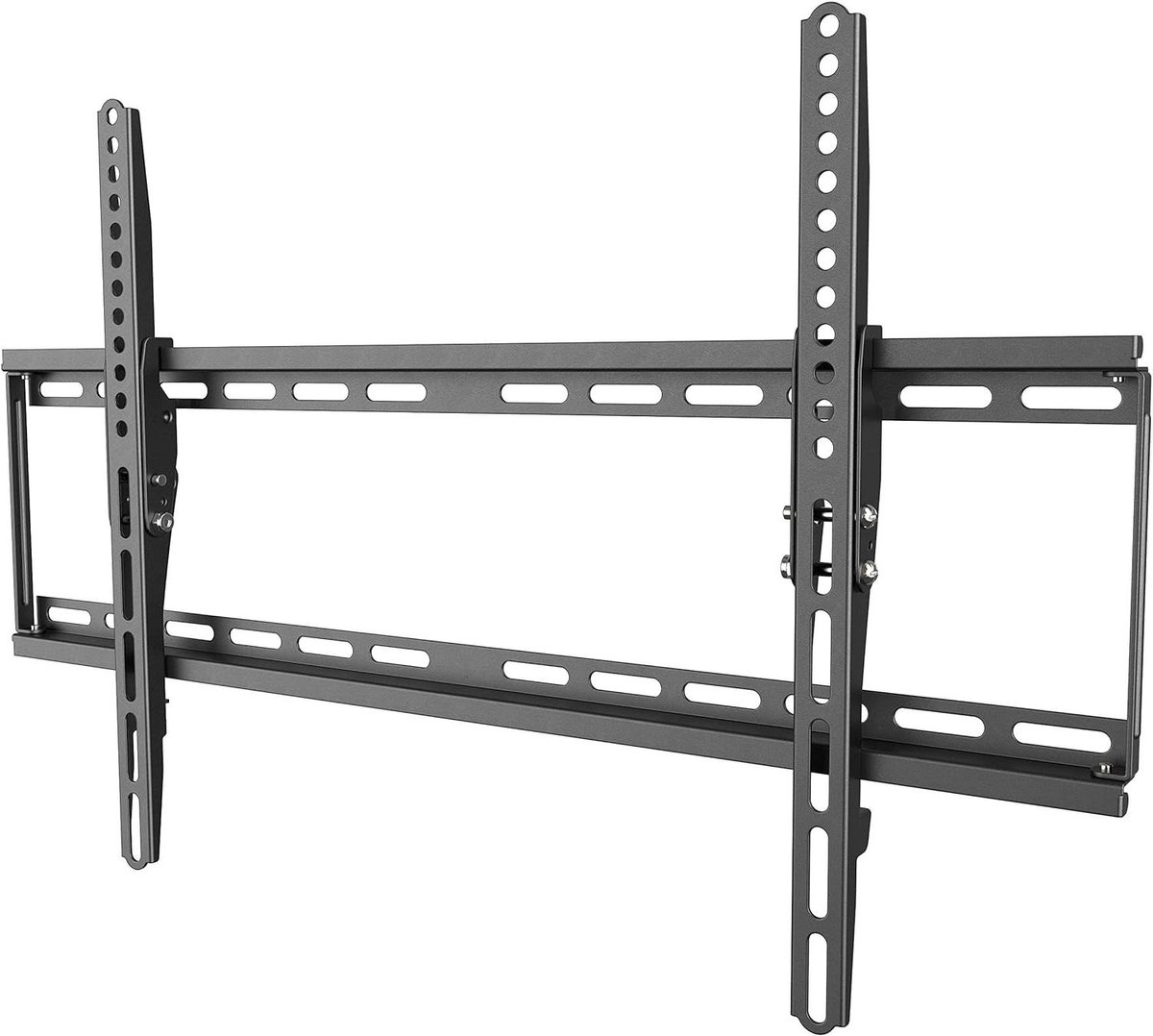 Muurbeugel voor TV | Kantelbaar en plat | 37-75 Inch | LED LCD OLED | VESA 300x200-600x400 | Zwart