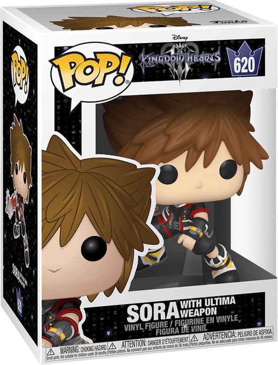 Pop Games: Kingdom Hearts 3 - Sora With Ultimate Weapon Funko Pop #620