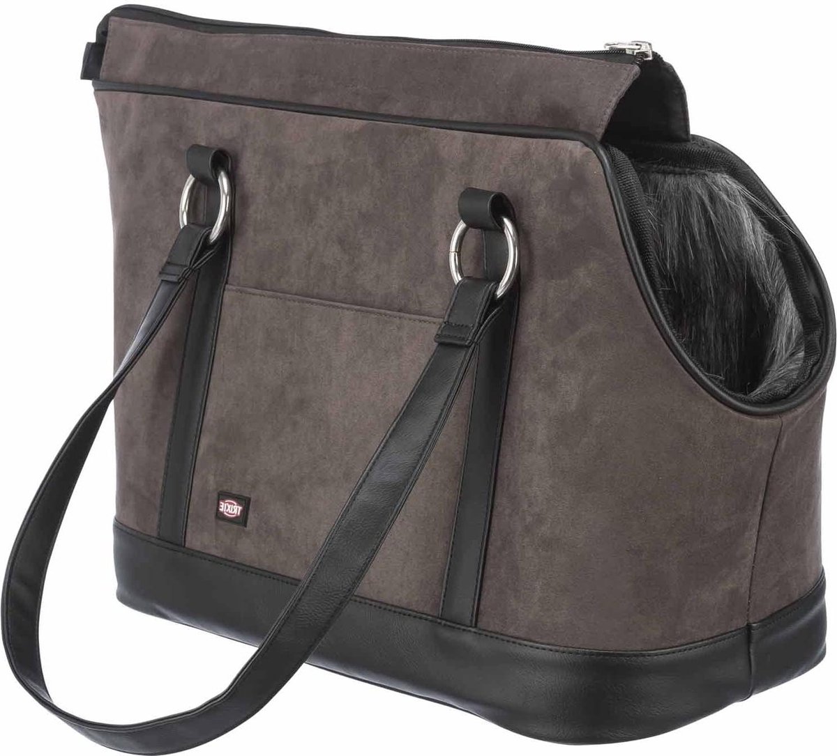Transportbox 21 × 30 × 43 cm grijs - Geschikt voor kleine huisdieren Reismand Kat
