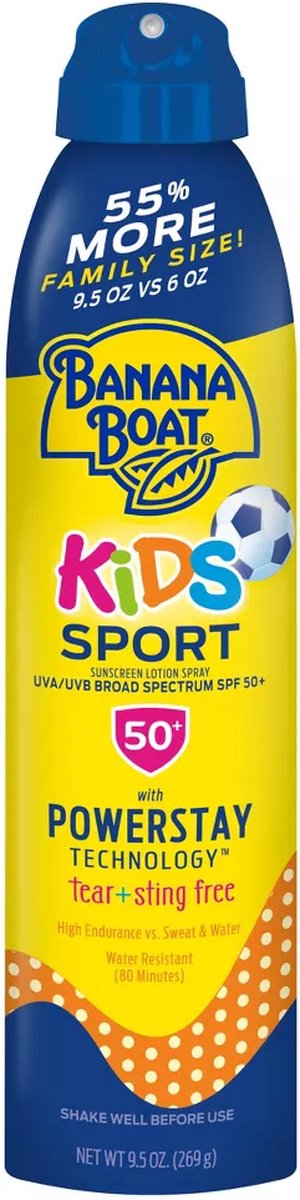 Goedkoopste Banana Boat Kids' Sport Sunscreen Spray - SPF 50 - Zonnebrand - Kinderen - 269g