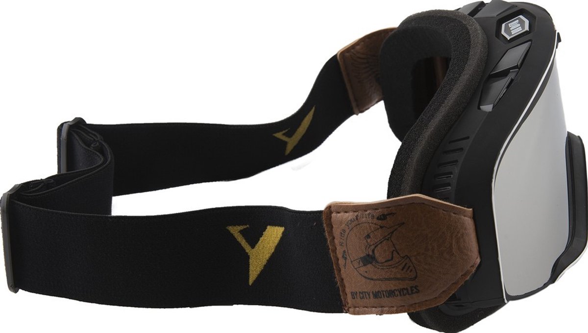By City Motorradbrille Goggles Black