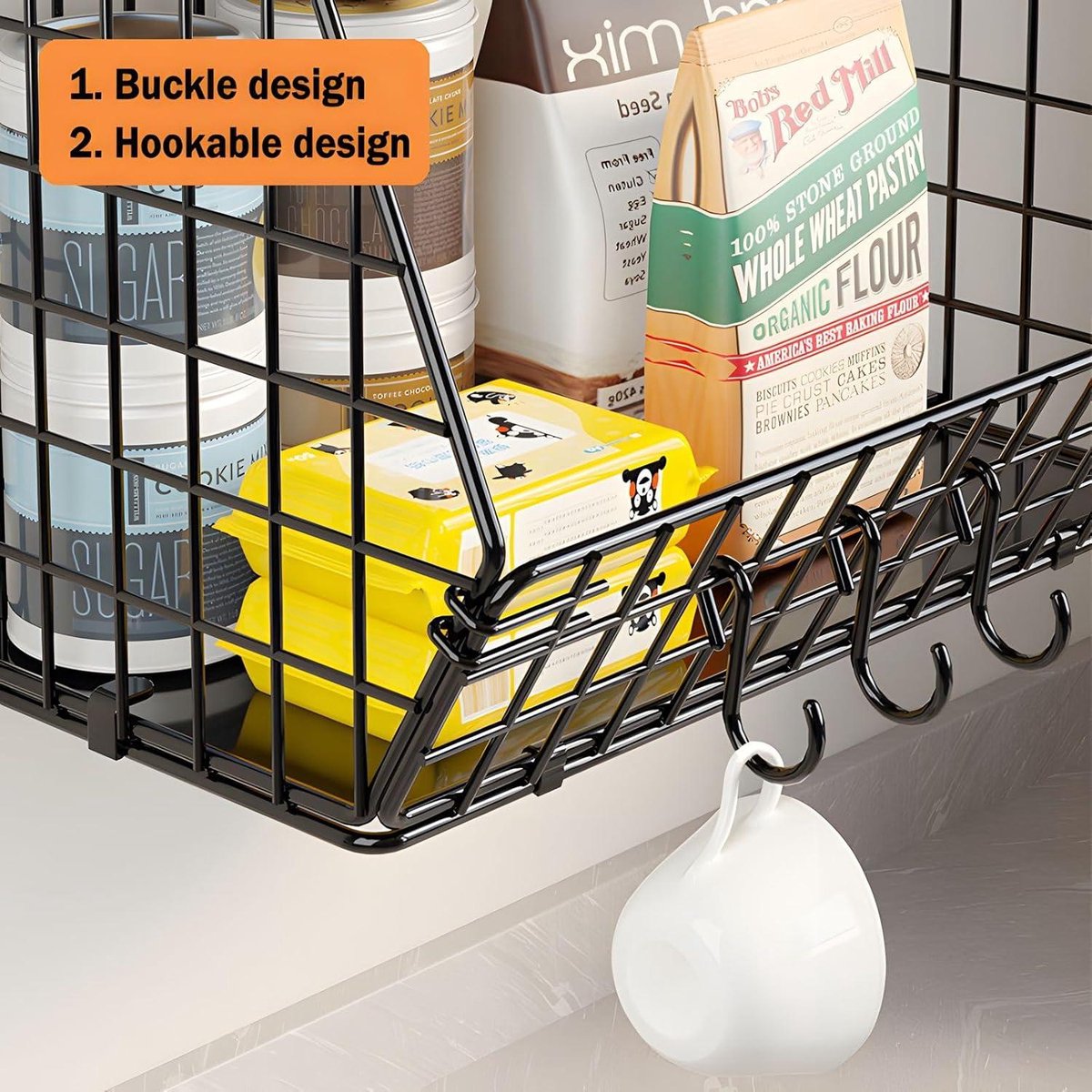 Fruitetagère met 4 etages - Metalen fruitschaal - Afneembare fruitmand - 4
