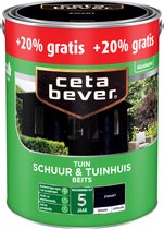 Cetabever - Tuinbeits Schuur & Tuinhuis dekkend LSO - Zwart - 3 L