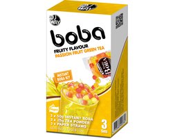 JWAY Instant Boba Bubble Tea – Passionfruit - NIEUW DOOS - 3 Porties Image
