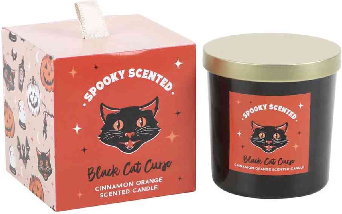 Something Different Black Cat Curse Cinnamon Orange Geurkaars - Multicolours