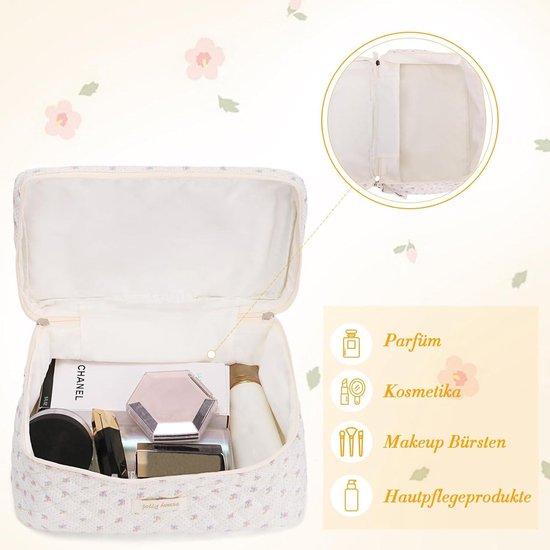 Set van 2 grote make-uptas - make-up koffer - toilettas voor op reis