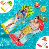 Hamac d'eau gonflable pour piscine – Hamac de piscine 4 en 1 – Matelas pneumatique portable avec porte-gobelets – Jouets aquatiques de plage pour Adultes et Enfants