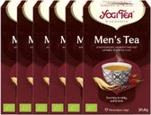 Pack Yogi Tea hommes - 6 paquets de 17 sachets de thé