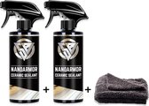 Shiny Bandits Nanoarmor - 2 stuks + gratis microvezel doek - Keramische Coating - Spraywax - Auto wassen - Auto en Motor - Nano coat