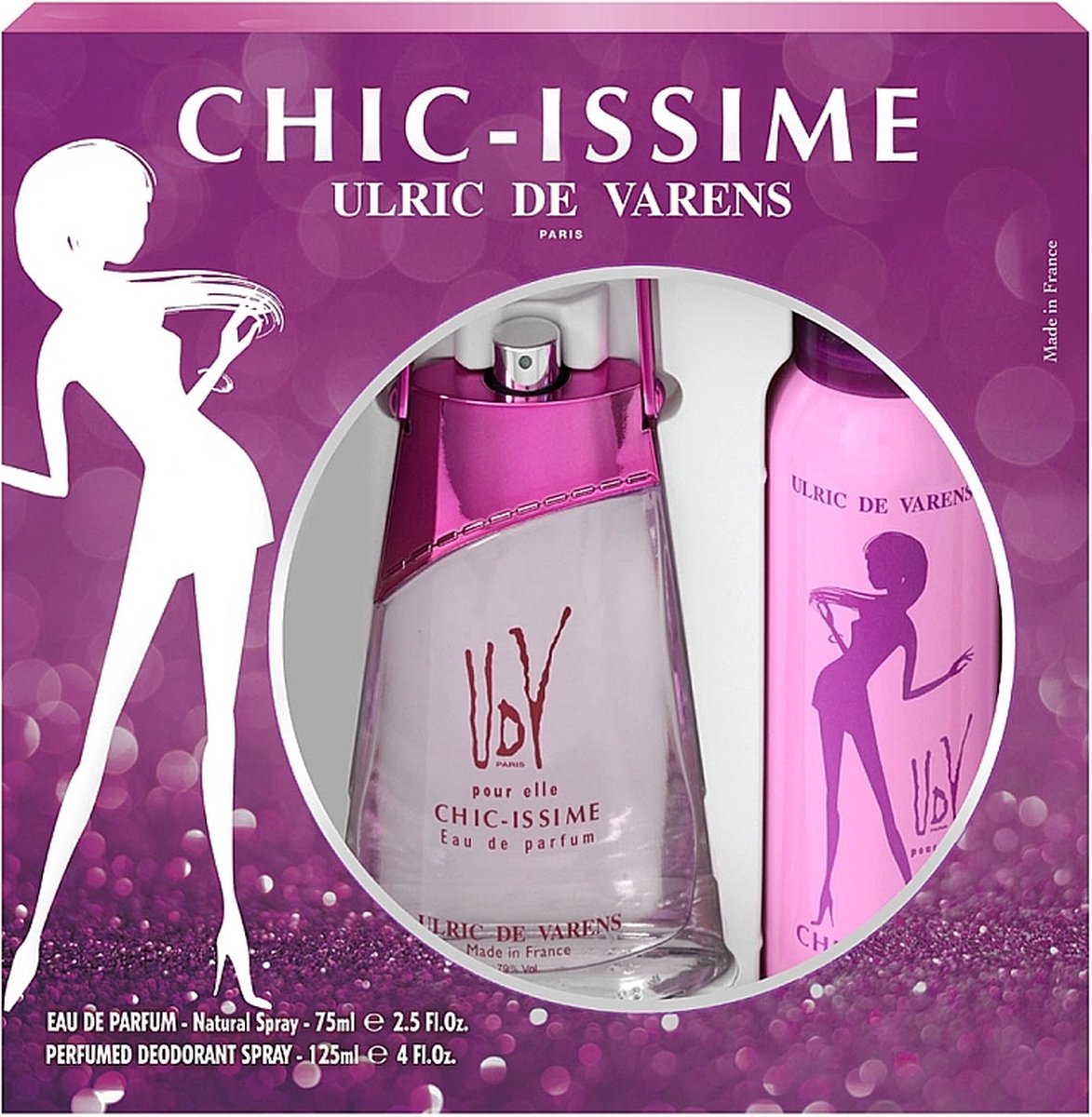 Goedkoopste UDV CHIC ISSIME ULRIC DE VARENS EAU DE PARFUM 75ML DEODORANT 125ML