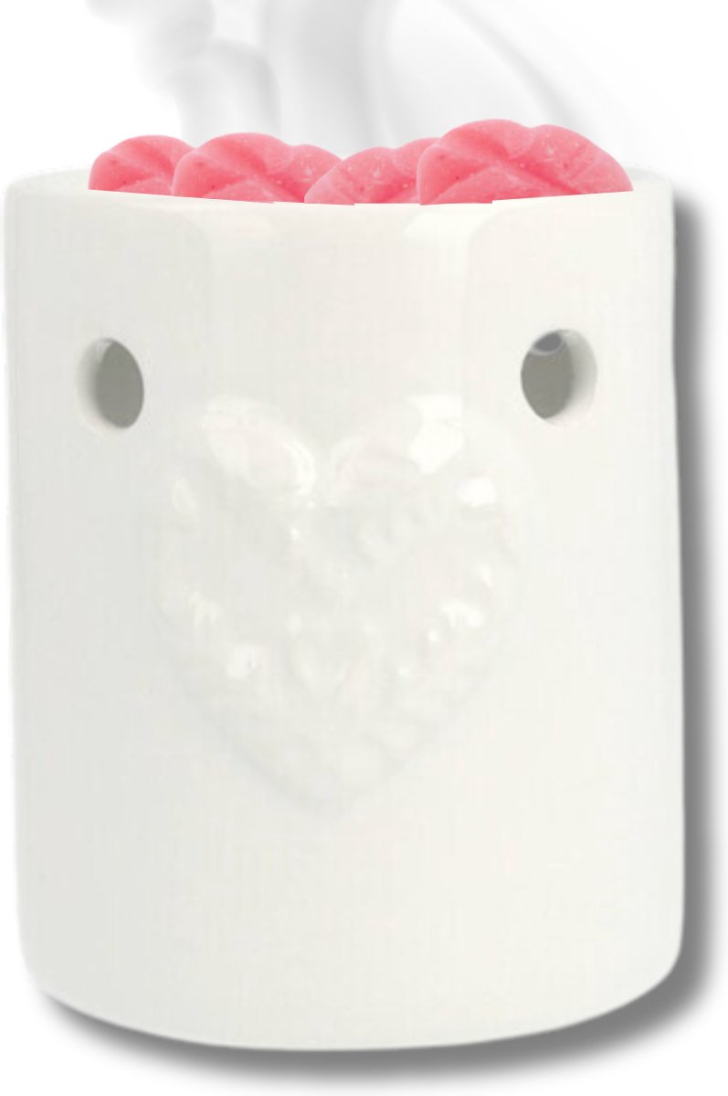 Scentchips® Regular Embossed Hart - Waxbrander - Geurbrander - Oliebrander - Wax Melts Bra