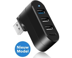 Gadgetplace USB 3.0 Hub Splitter met 4 poorten – 5GBps – 3x USB-A & 1x USB-C – Docking Station Laptop – USB Switch