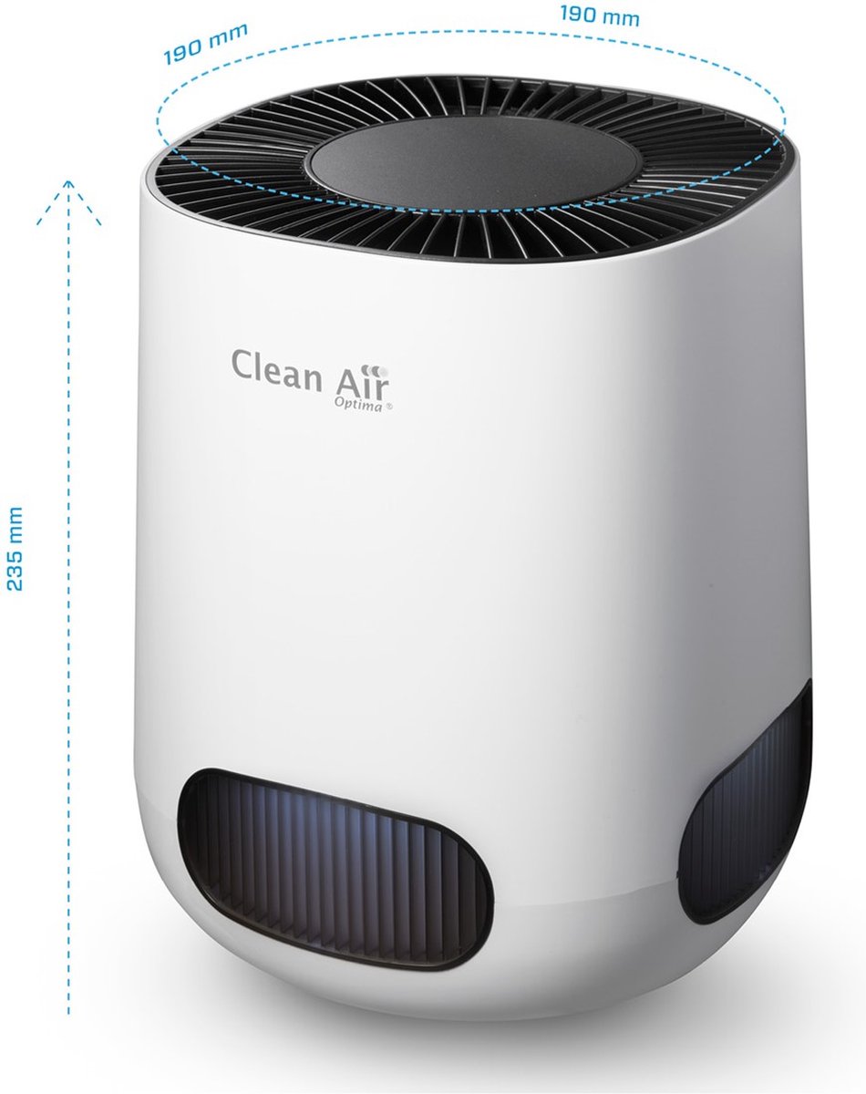 Clean Air Optima® CA-502 Desktop Smart - Intelligente HEPA Ionisator Luchtreiniger - 360° Airflow - Extreem stil met sleepmode! <10dB(A)! thumbnail 8