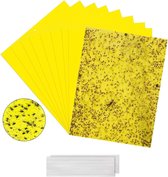 Sticky Insect Traps - Yellow Stickers for White Flies, Aphids, Leaf Miner, Moths - Professional Yellow Sticky Paper