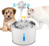 Automatische - Kattenwaterfontein - Hond - Drinkbak - Met Infrarood - Bewegingssensor - Waterdispenser- Feeder - Led -Verlichting -Power - Adapter