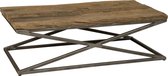 Industriële salontafel RENEW van oud hout en ijzer lxbxh 130x70x40 cm