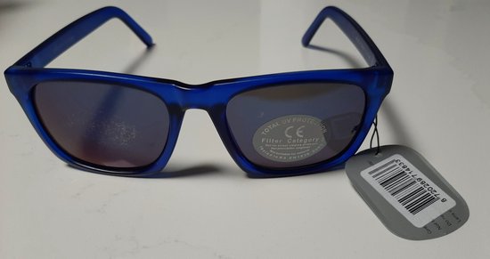 icon eyewear - zonnebril - blauw blue - design kant - zonnenbril - total UV protection - filtercategorie 3