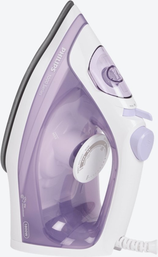 Philips strijkijzer 1000 Series - 1800 watt - Doodt 99,99 % van de bacteriën