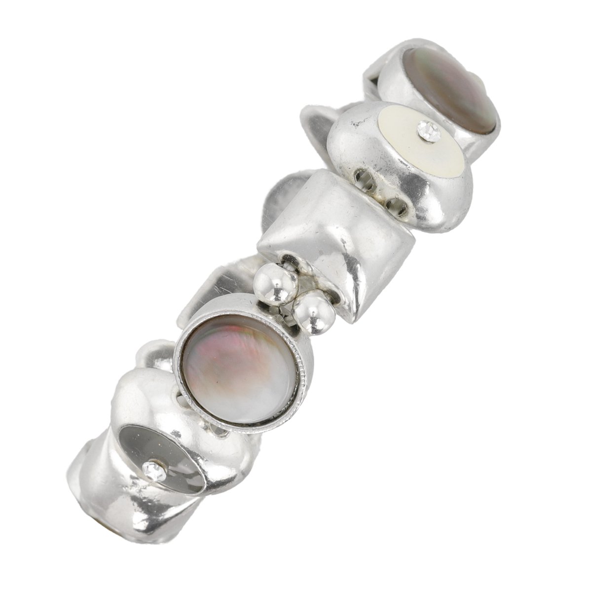 Behave - Armband - Elastisch - Grijze Schelp