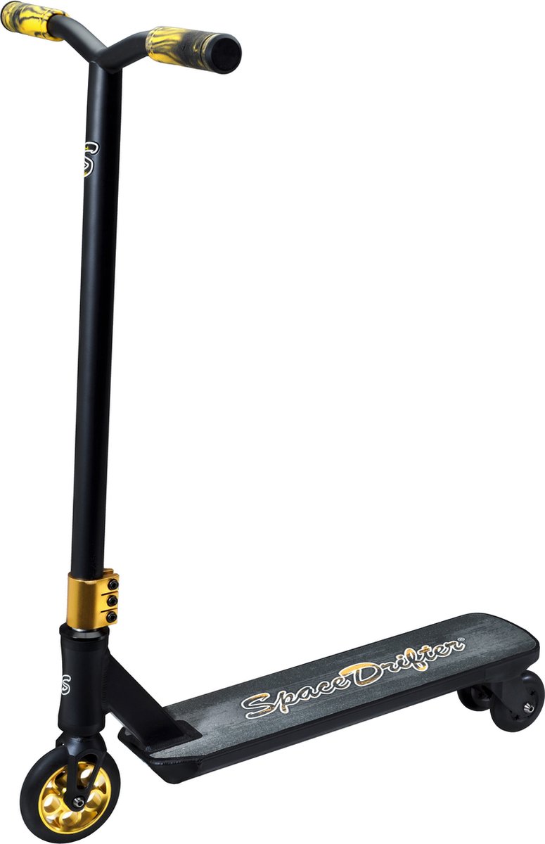 Bol.com Space Drifter D200 - Stuntstep met drift functie - Zwart / Goud. Van de makers van de bekende Space Scooters aanbieding