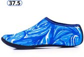 Livano Waterschoenen Voor Kinderen & Volwassenen - Aqua Shoes - Aquaschoenen - Afzwemschoenen - Zwemles Schoenen - Blauw - Maat 37.5