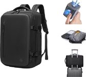 Avoir Avoir®-Vacuum Backpack/Rugzak - Reis-/Weekendtas-Laptop-Rugzak-Handbagage-Zakelijk - 46x32x15cm - 25-40L - Waterdicht - Zwart - Bol.com