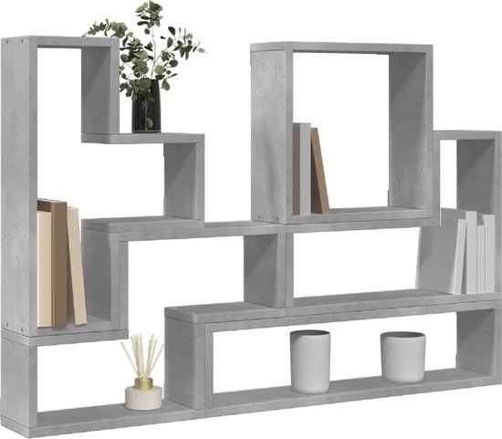 vidaXL Wandschap 90x16x78 cm bewerkt hout bruin eikenkleur