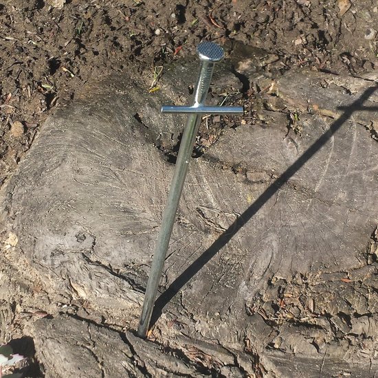 Stormharing Grondpen - 30 Stuks - Ø6 x 230mm / 60mm - Stalen Staaf - Tentharing - T-vorm van De Wit Schijndel. — afbeelding 5