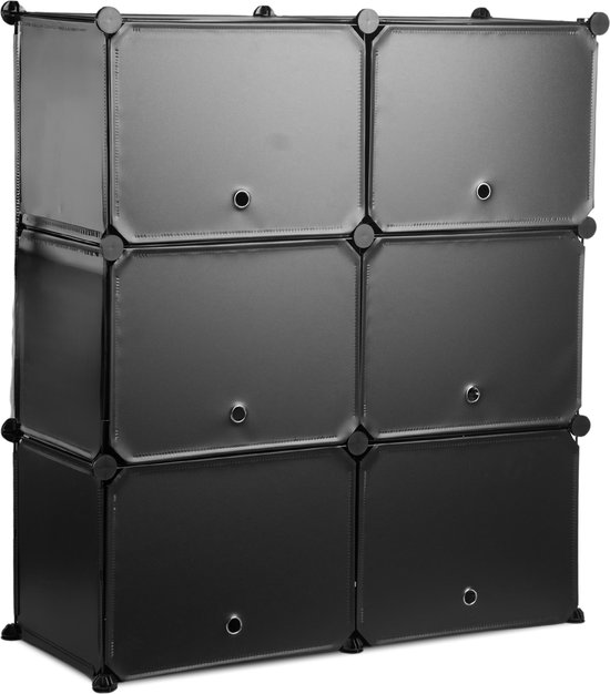 Relaxdays shoe cabinet children, 12 compartments, for 24 pairs of shoes, animals, modular cabinet, HxWxD: approx. 95x84x31.5cm, white
