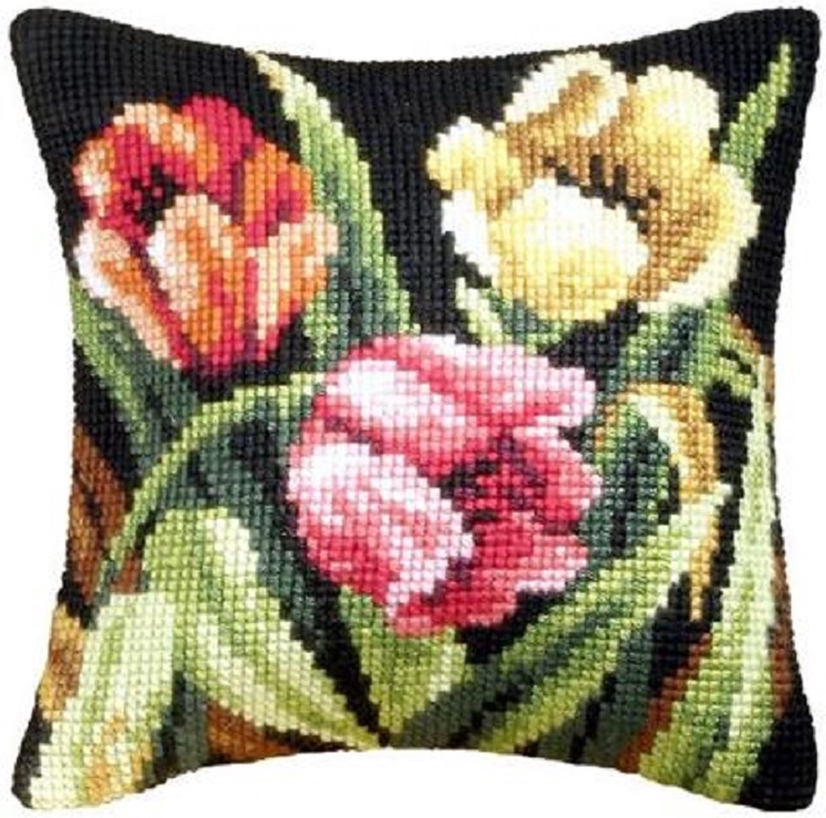 Orchidea borduurkussenpakket tulpen 9077 voorbedrukt