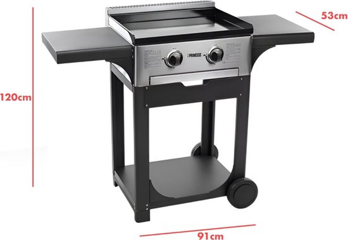 Princess 105055 FR Gasbakplaat met trolley