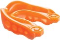 Oranje Shock Doctor Gel Max mondbeschermer met hexagonaal patroon