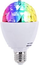 EDM RGB LED Disco Lamp E27 3W - 360° Rotatie - 80x130mm