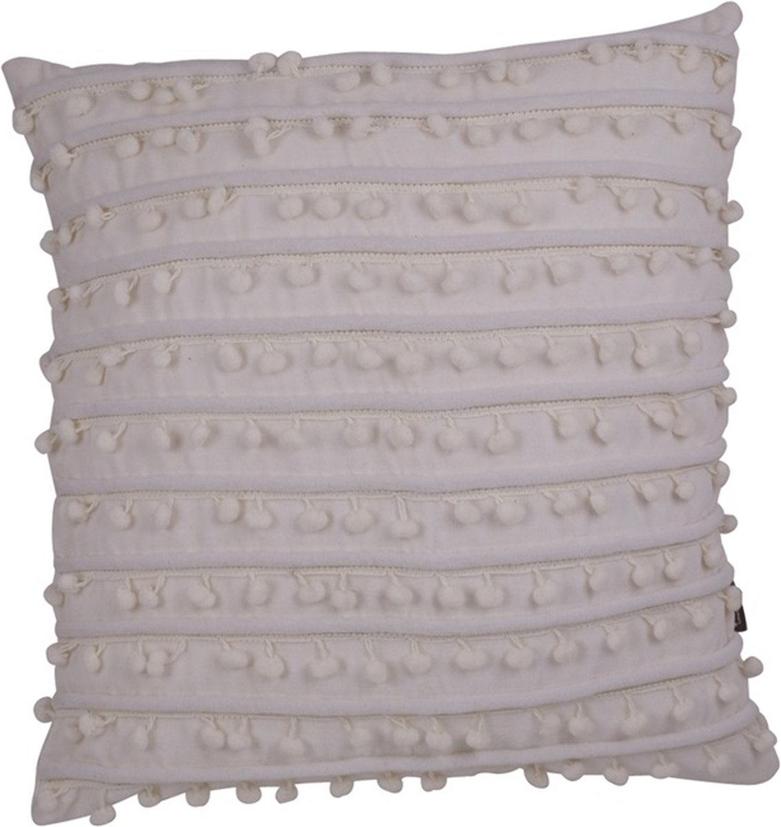 Linen & More Kussen Libby Off Wit | 45 X 45 | Sierkussen Voor Woonkamer Of Slaapkamer