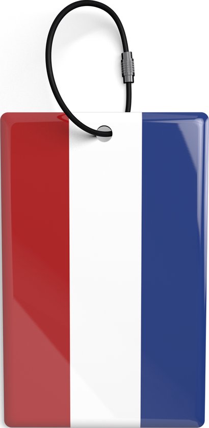 Slimme Bagagelabels (2x) - Nederlandse Vlag - Unieke QR code - Epoxy - Track en Trace - NoLongerLost - Veilig