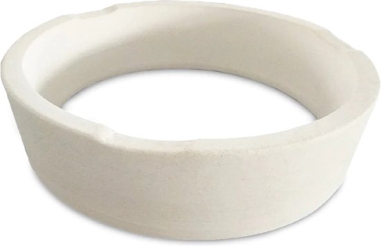 Witte keramische vuurring voor kamado barbecue, 21 inch.