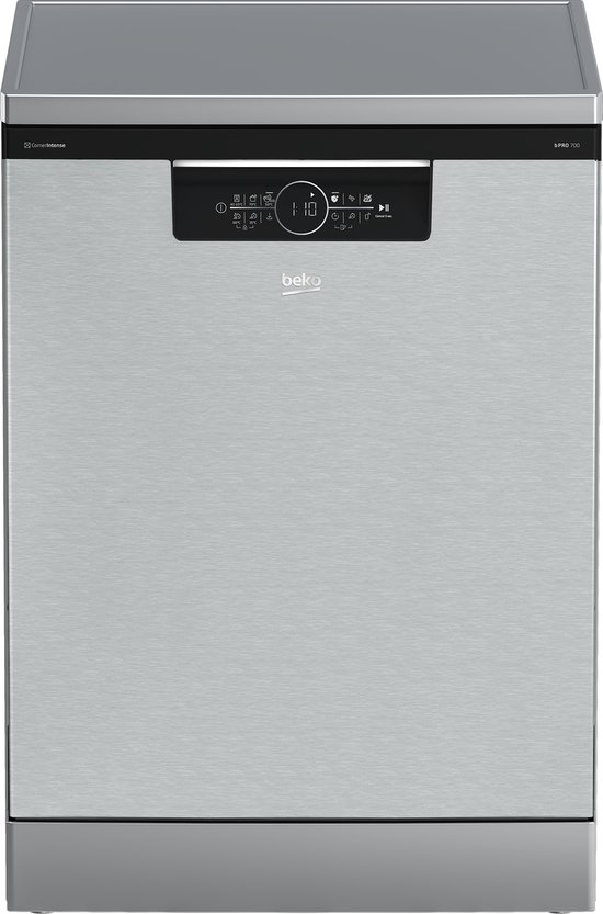Beko BDFN36560XC, Vrijstaand, Volledige grootte (60 cm), Grijs, Zwart, Touch, LED