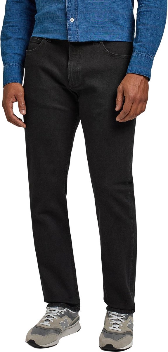 Lee Heren Jeans Broeken STRAIGHT FIT MVP regular/straight Fit 42W 32L Volwassenen Zwart