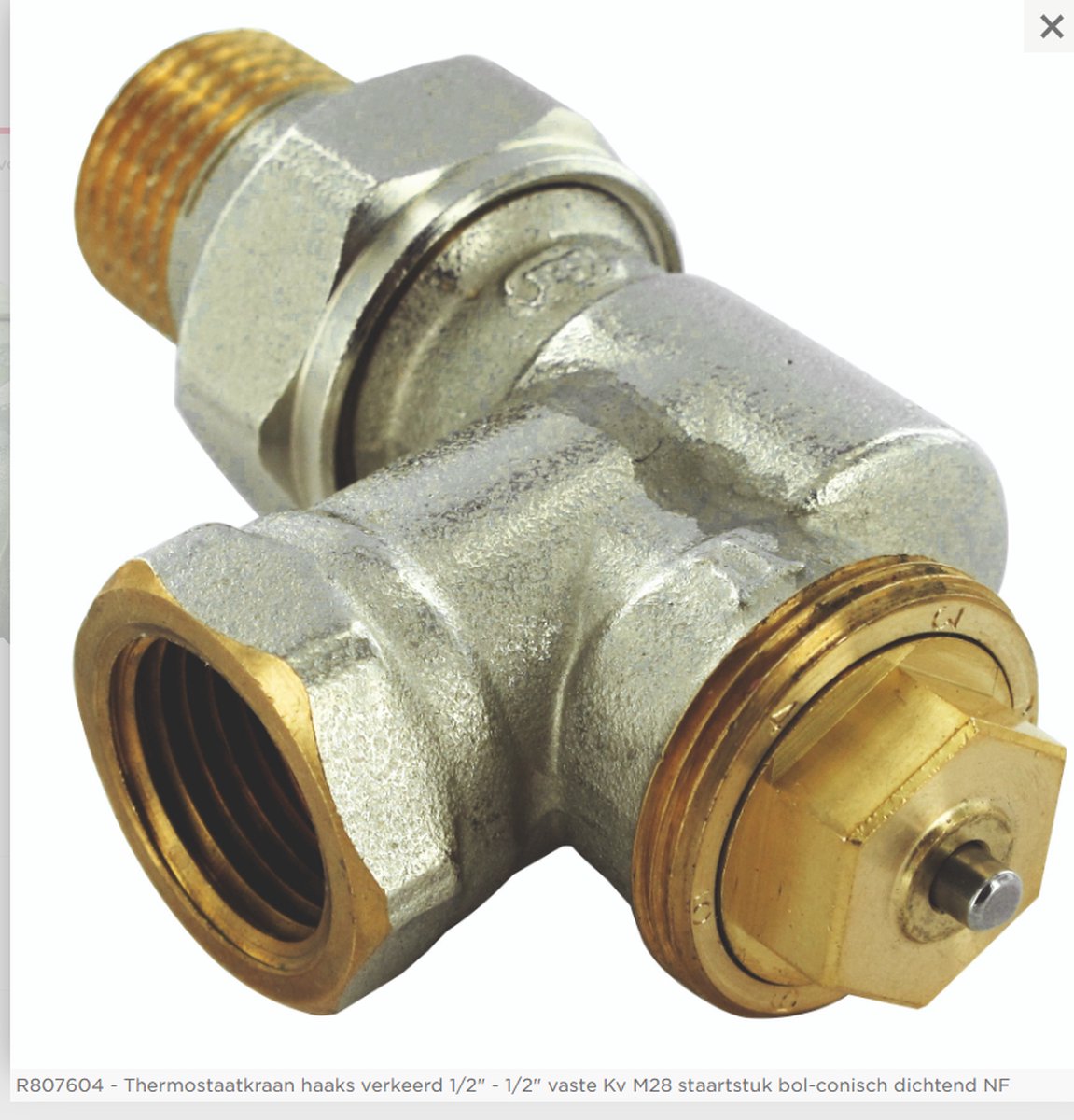 Comap R807 thermostatisch kraanlichaam haaks verkeerd binnendraad 1/2F.