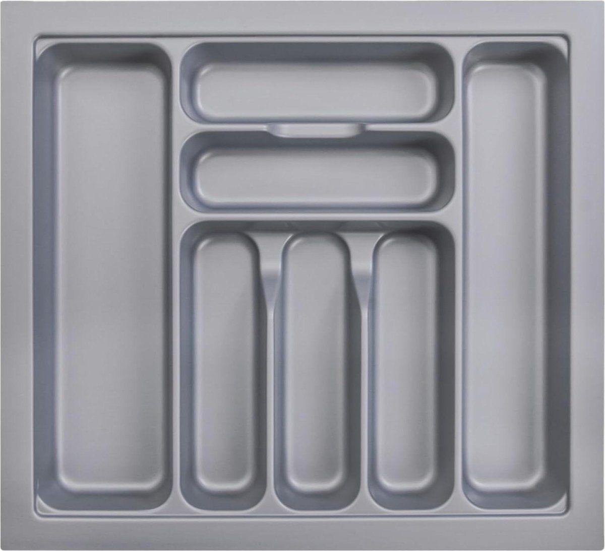 Bestekbak 7 vakken modulair organizer voor keukenladen 517 x 474 mm ruimtebesparend