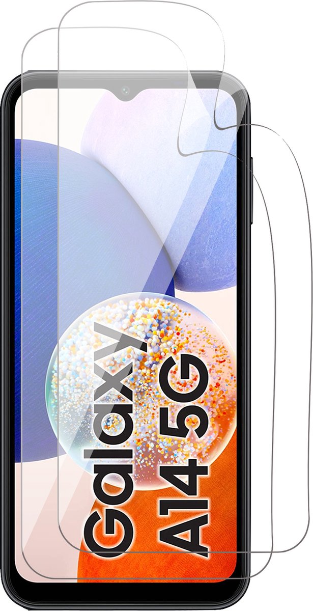 Screenprotector geschikt voor Samsung Galaxy A14 4G / 5G - 2x FlexGuard Screen Protector