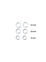 3 paar zilveren oorringen set voor vrouwen, stapels 3 paar zilveren oorringen set voor vrouwen, stapels