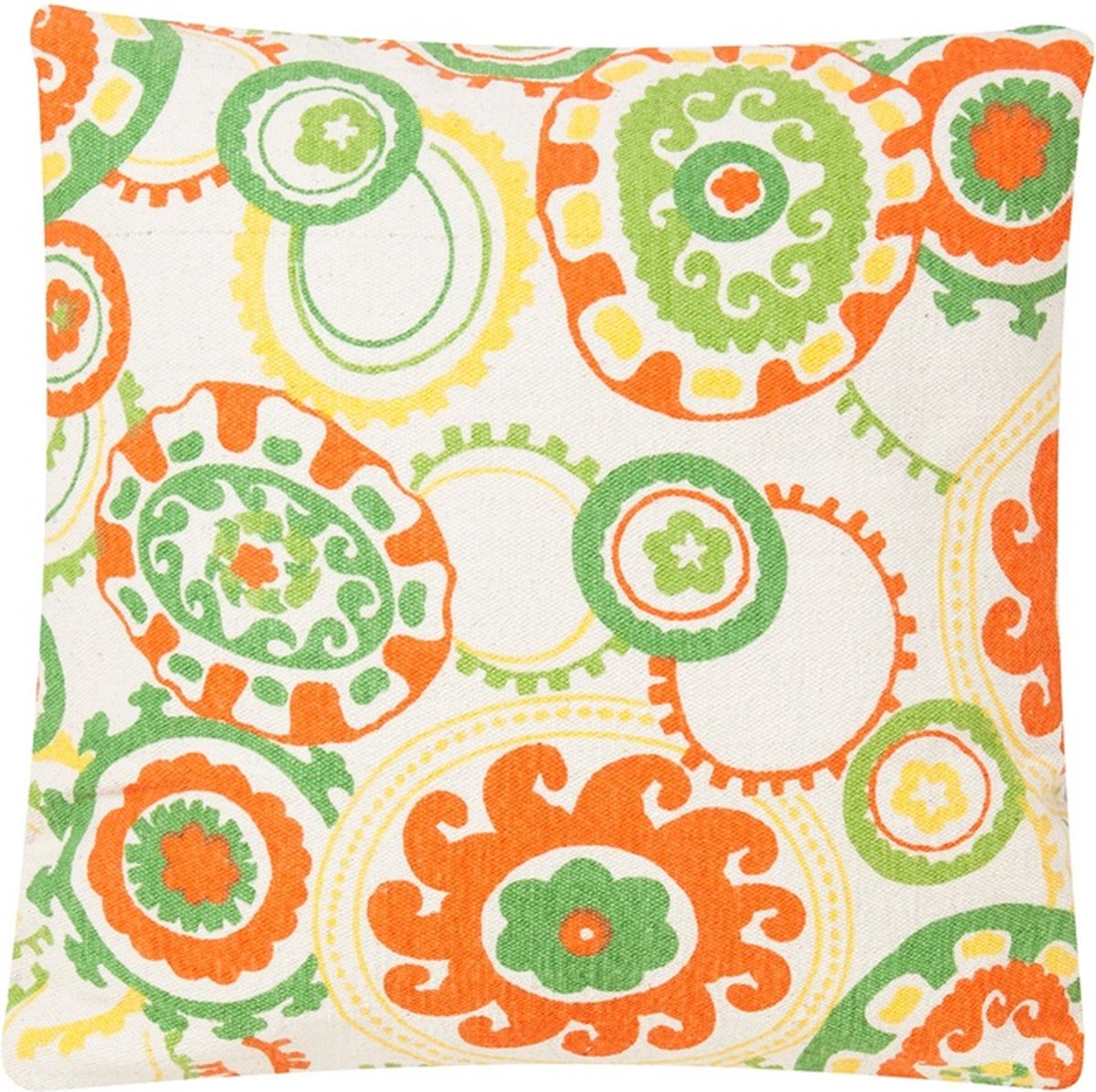 Linen & More Colour Jam Oranje/Peppermint G Kussen | 45 X 45 | Sierkussen Voor Woonkamer Of Slaapkamer