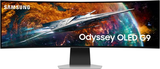 Foto: Samsung odyssey g9 ls49cg954suxen smart oled gaming monitor apple airplay tizen wi fi 240hz 49 inch